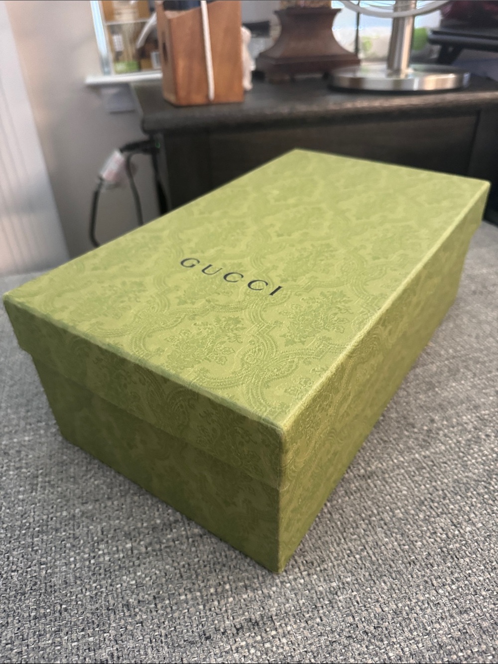 Gucci Green Patterned Accessory Box